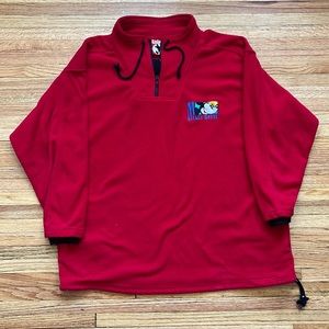 Vintage Mickey Mouse Fleece Pullover Sweater / 90s / Large